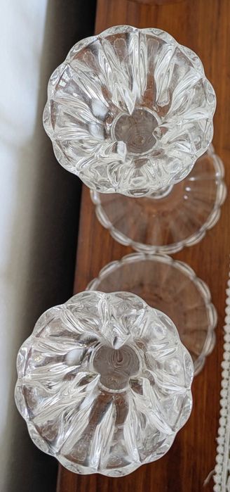 Castiçais em cristal