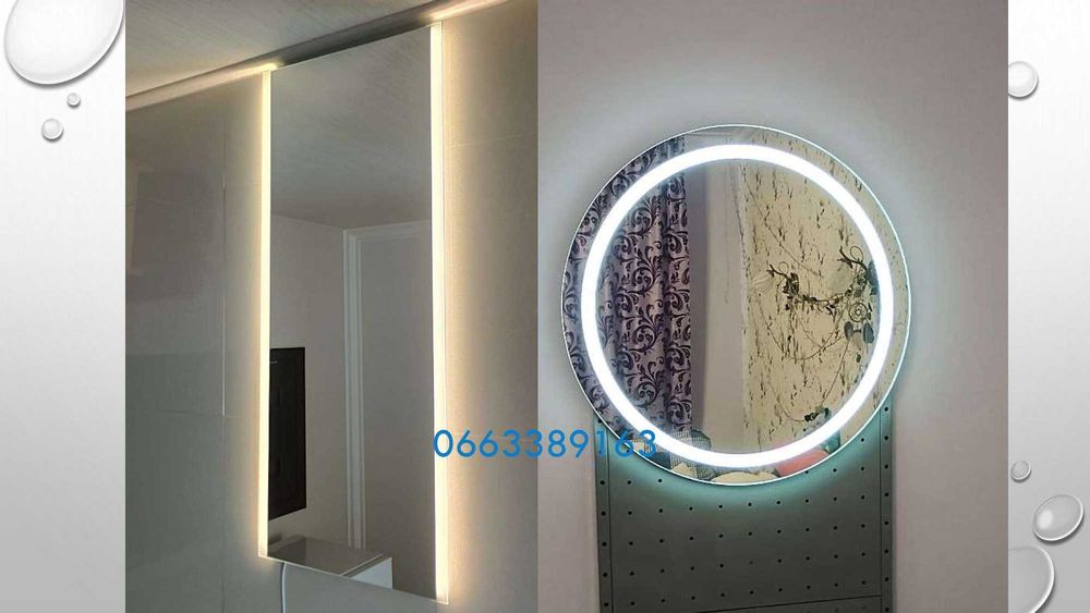 Дзеркало з LED підсвіткою в ванну з поличкою Зеркало с  подсветкой !!!