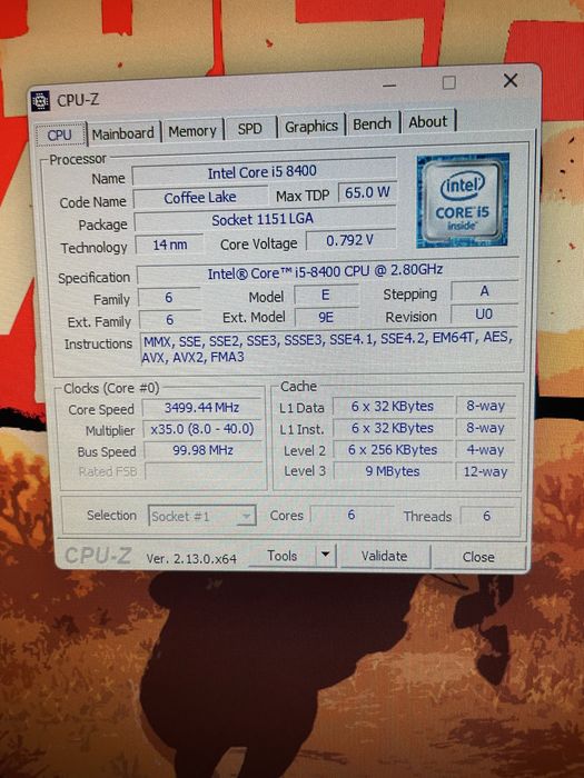 MSI z390 gaming pro carbon ac + i5 8400 + 8GB RAM DDR4. GTX 1050Ti