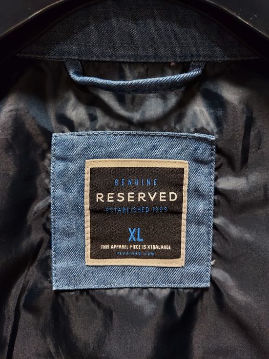 Reserved kurtka jeansowa roz.XL bomberka z kołnierzykiem jeansowa