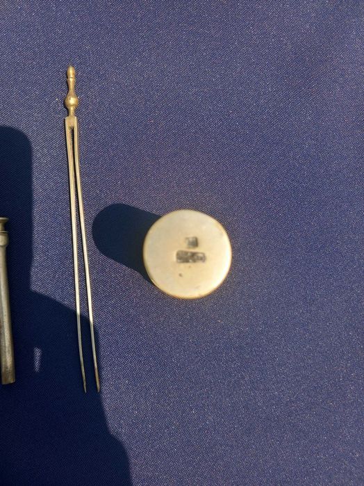 19th C. Chinese Qing Dynasty Brass Opium Water Pipe