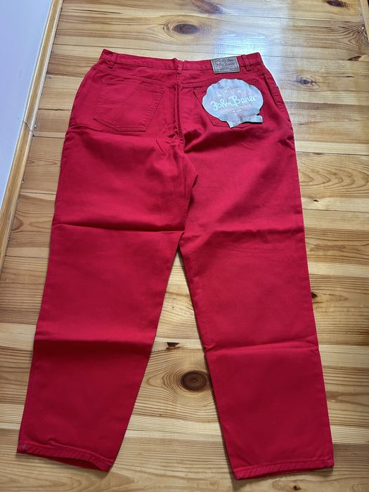 Jeansy spodnie czerwone r50 nowe