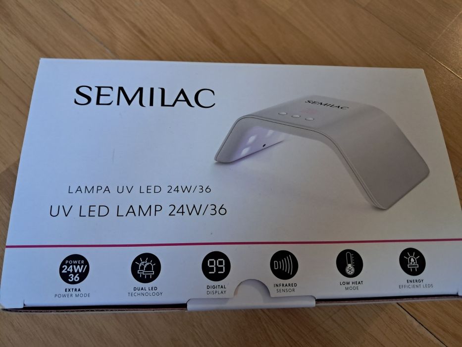 Semilac lampka do paznokci + lakiery gratis