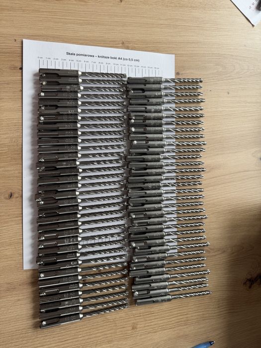 Wiertła do betonu sds wurth 6mm czteroostrzowe 50sztuk