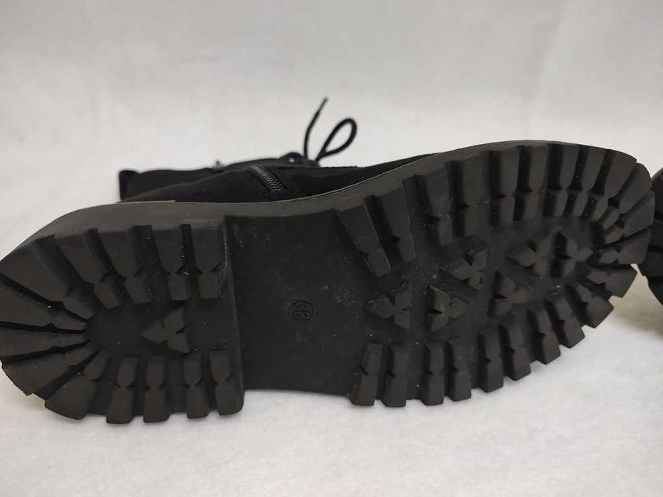 Damskie botki sznurowane trapery na zamek ekoskóra ocieplane roz. 38