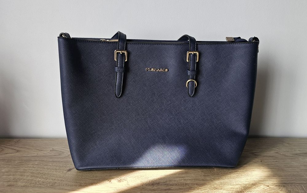Torebka A4 Flora&co granatowa