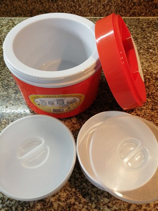 Termos 2 lts com 2 marmitas