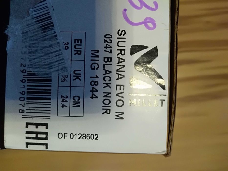 Buty wspinaczkowe Millet siurana Evo  roz . 39