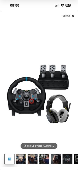 Bundle LOGITECH Volante G29 Driving Force + Headset Astro Gaming A10 (Preto)