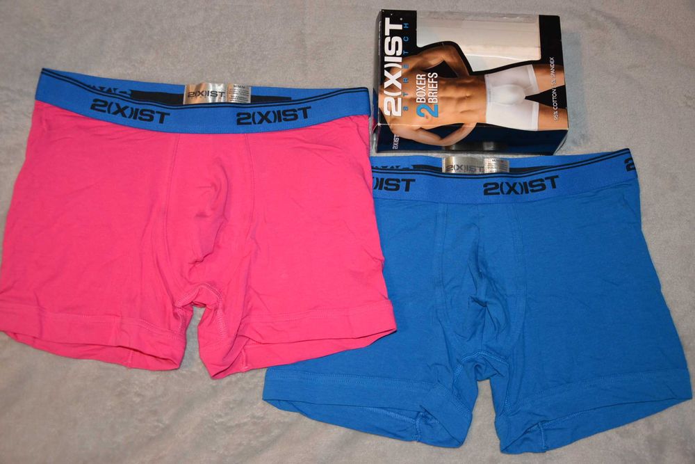 2 Pack Nowe Bokserki 2(X)IST STRETCH Trunk Bawełna Męskie Roz -S-M-L