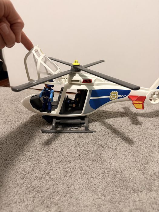Playmobil 6921 City Action Helikopter Policyjny Z Reflektorem Led