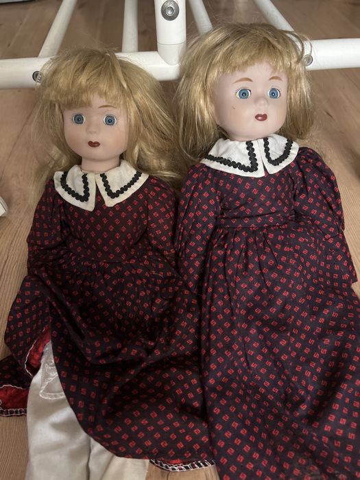 Lalka porcelanowa - lalki bliźniaczki
