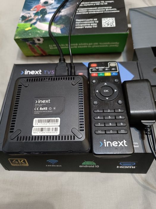 Медиа приставка INEXT TV5 SMART приставка Воля ( 4К ULTRA HD ANDROID )