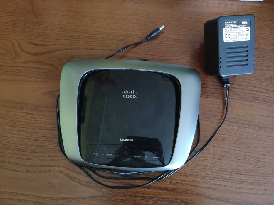 Router bezprzewodowy ADSL Cisco Linksys WAG160N z zasilaczem