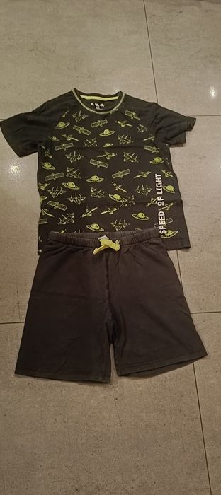 Piżama chłopięca z krótkim rękawem, 5 10 15, rozmiar 134/140 cm