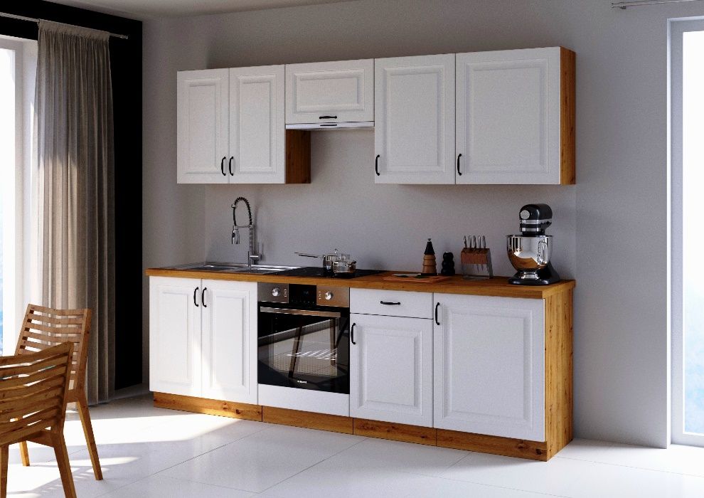 Nowa kuchnia Aneks KLEO fronty FREZOWANE MDF meble kuchenne stylowe