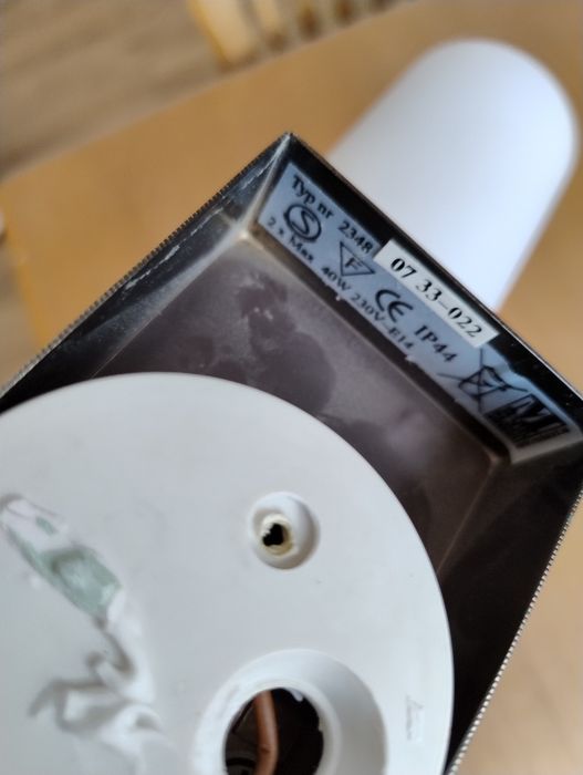 Kinkiet łazienkowy IP44 szklany klosz