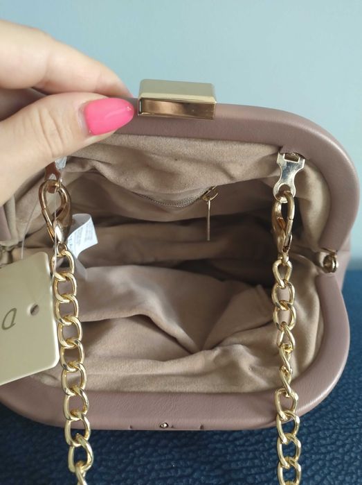 Torebka mała róż na wesele ,,babcinka"