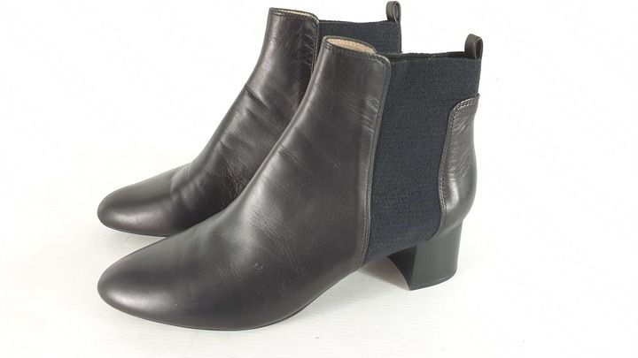 unisa BOTKI DAMSKIE 100 % SKÓRA nowe czarne ROZ 41