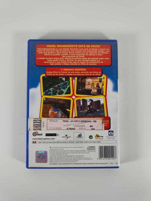 Fievel Um conto Americano Playstation 2 PS2