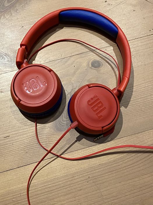 sluchawki JBL Junior JR300 czerwone  przewodowe