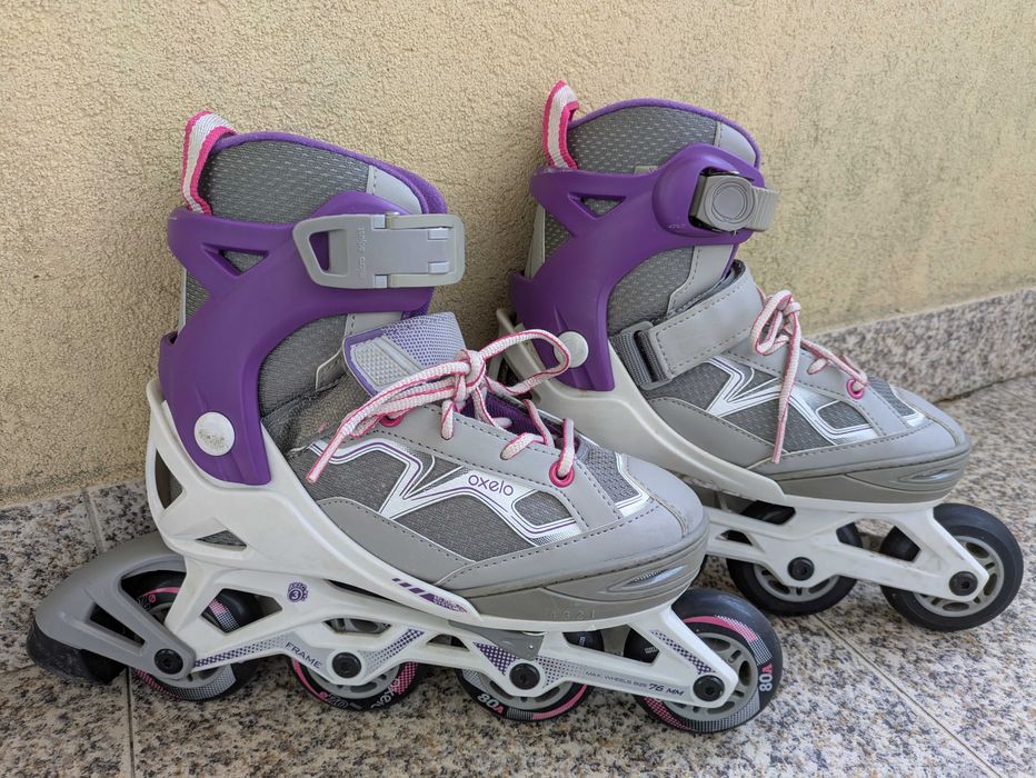 Patins em linha OXELO 32-35 - Ótimo estado