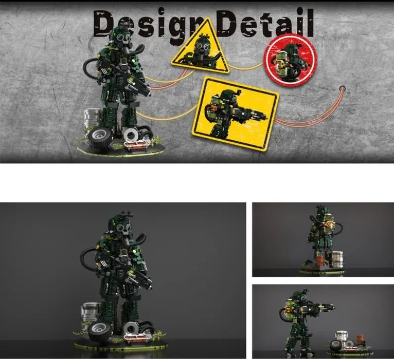 Конструктор Подарочный Xeno Striker 1271 блоков Lego в Коробке !