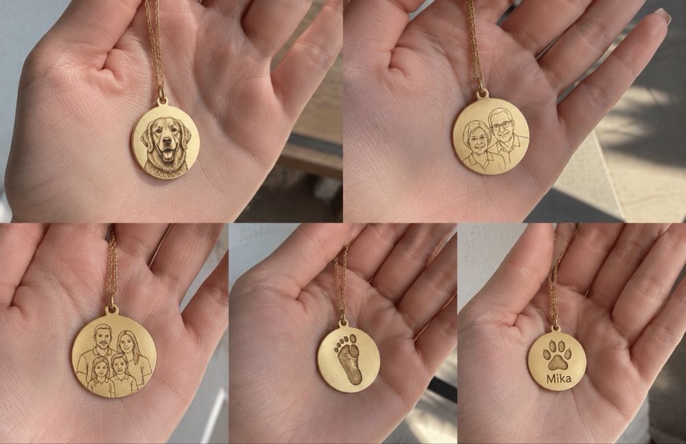 Colar Personalizado Gravado- Imagem, Nome, Data, etc. (Preço Varia)