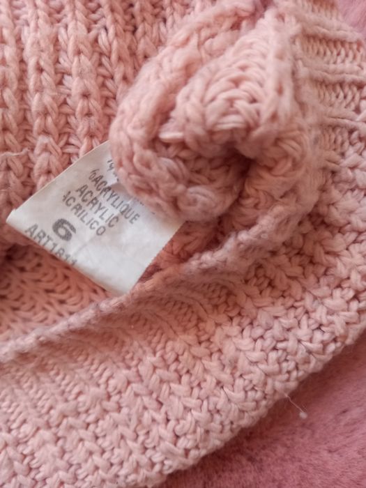 ZK Sweter sweterek 6 lat 116 cm Made in Italy skrzydła cekiny