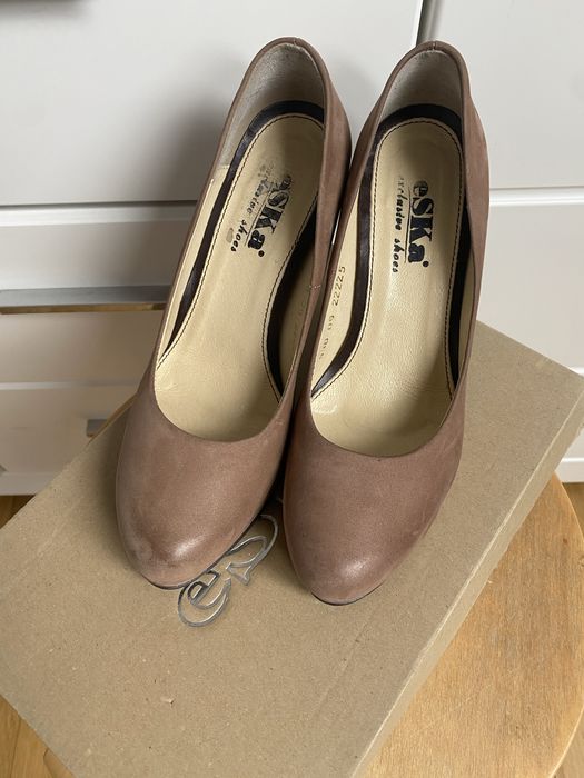 Skórzane Buty eska  roz 36 capucino