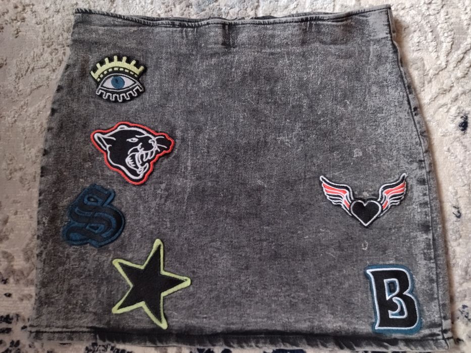 Spódniczka mini, szara