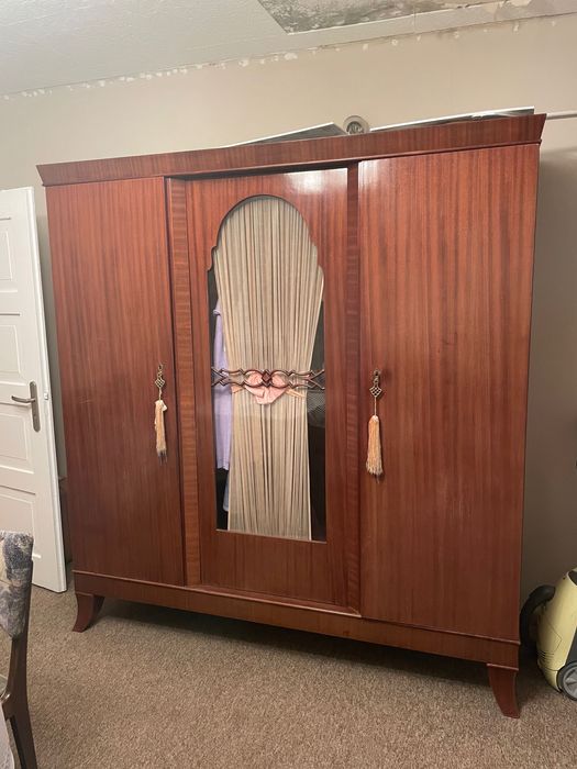 Oryginalna stara 100 letnia szafa garderobiana, zabytek, antyk