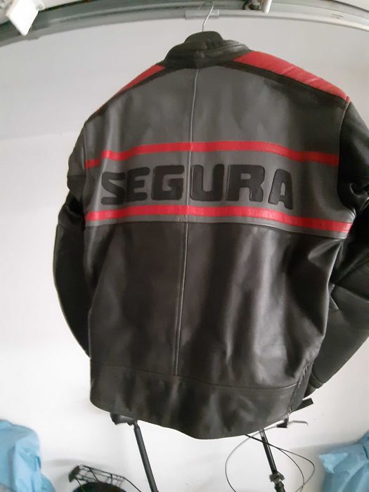 Blusão motard Segura em pele