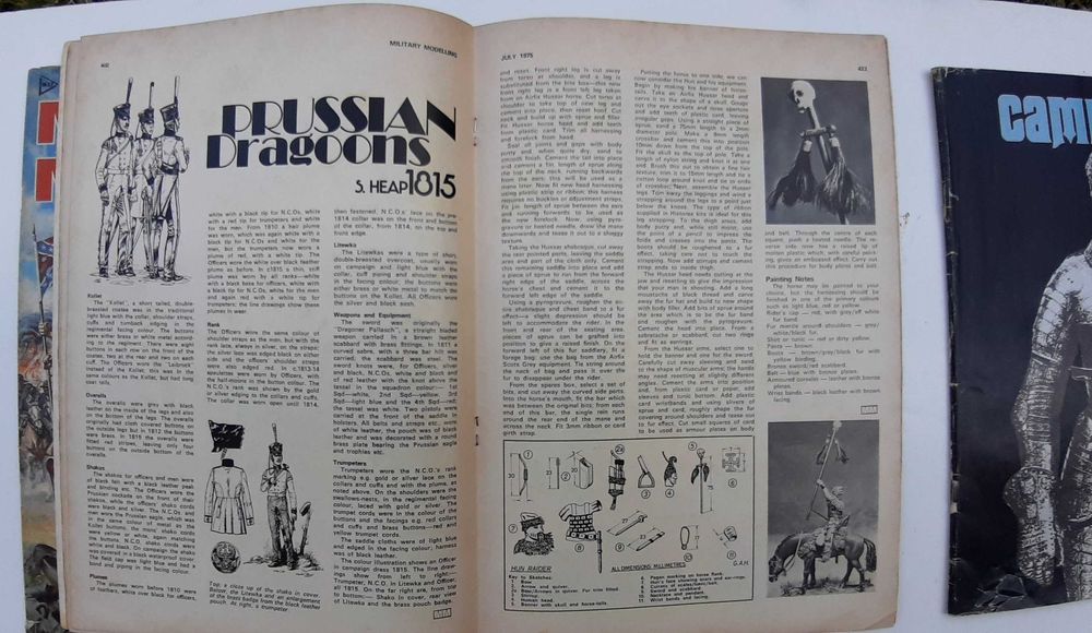 Lote 5 Revistas de Modelismo e História Militar
