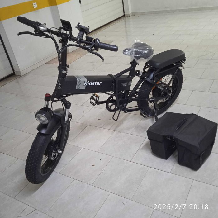 Bicicleta, 2000 W, 2 motores- 23 Ah - RIDSTAR H20 PRO - Dobrável, 0 Km