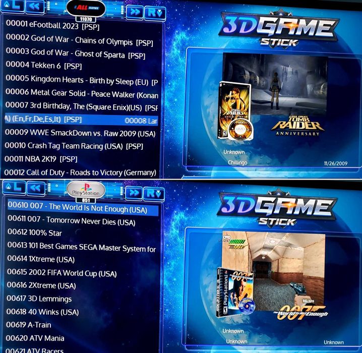 Ігрова консоль 128GB MAX Game Stick - Денді, PS, PSP, Nintendo 64