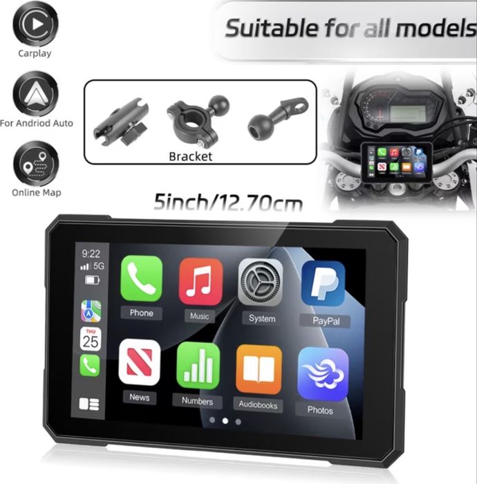 Multimedialna stacja do motocykla carplay android auto