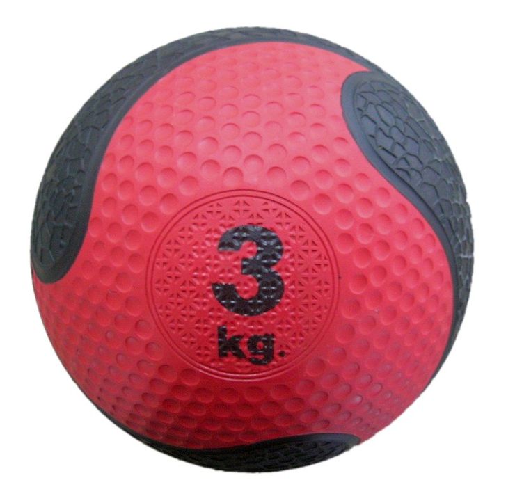 Piłka Lekarska 3 Kg Do Ćwiczeń Funkcjonalnych Treningowa Gumowa Fitness Movemania