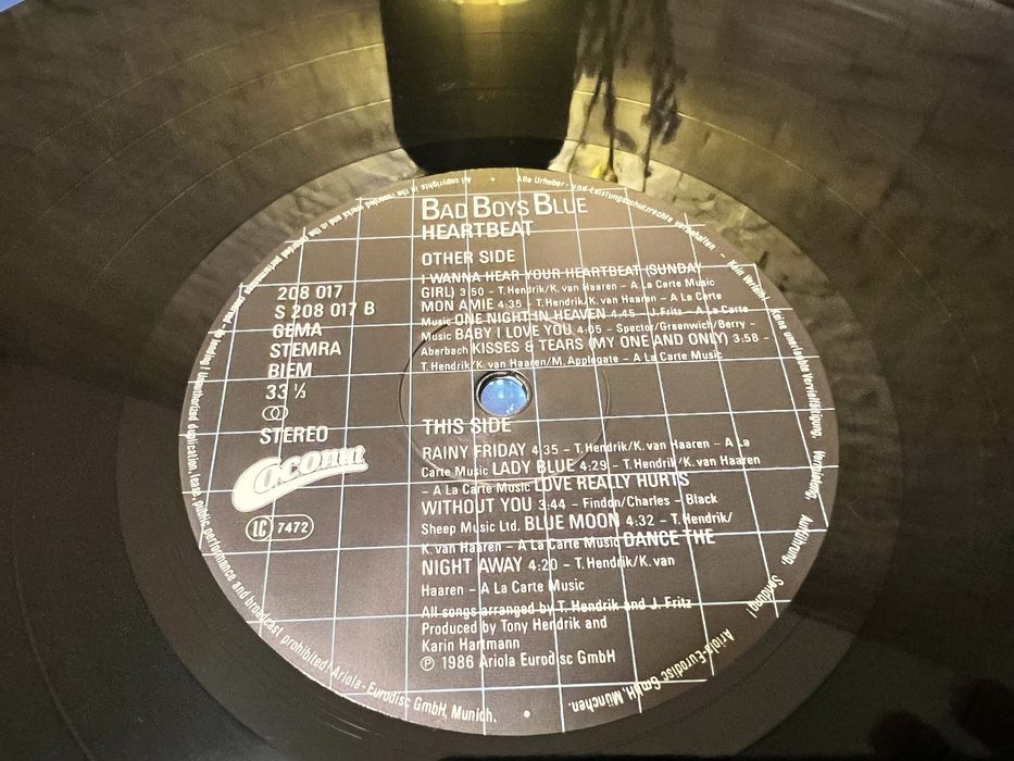 Bad Boys Blue winyl LP Heart Beat 1 wyd. Coconut 1986