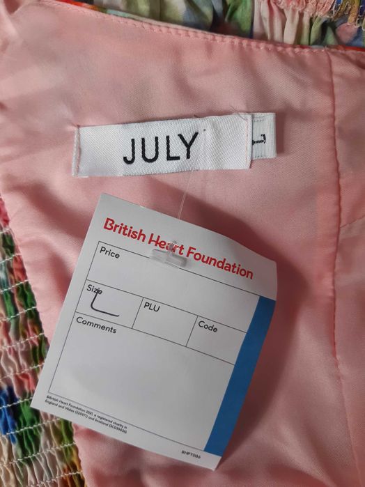 Платье миди в французком стиле в цветочный принт number nine july