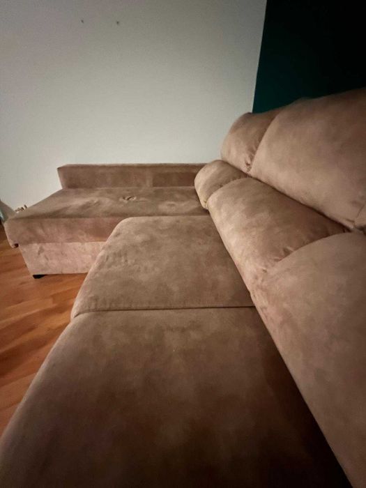 Vende-se sofá-cama chaise longue de 3 lugares