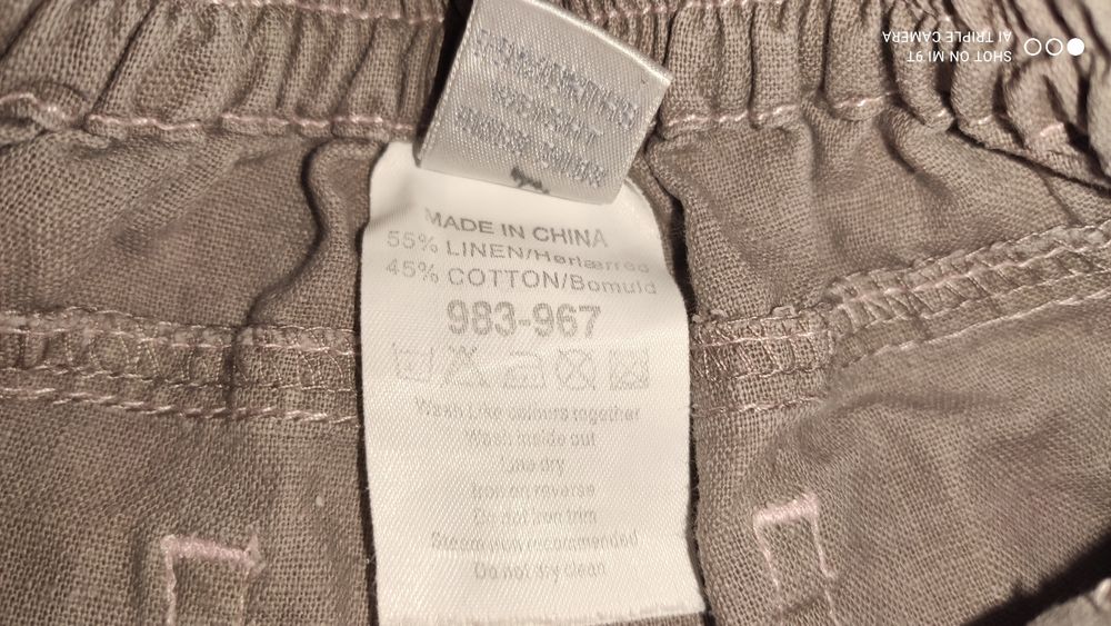 Lniane spodnie dla dziewczynki