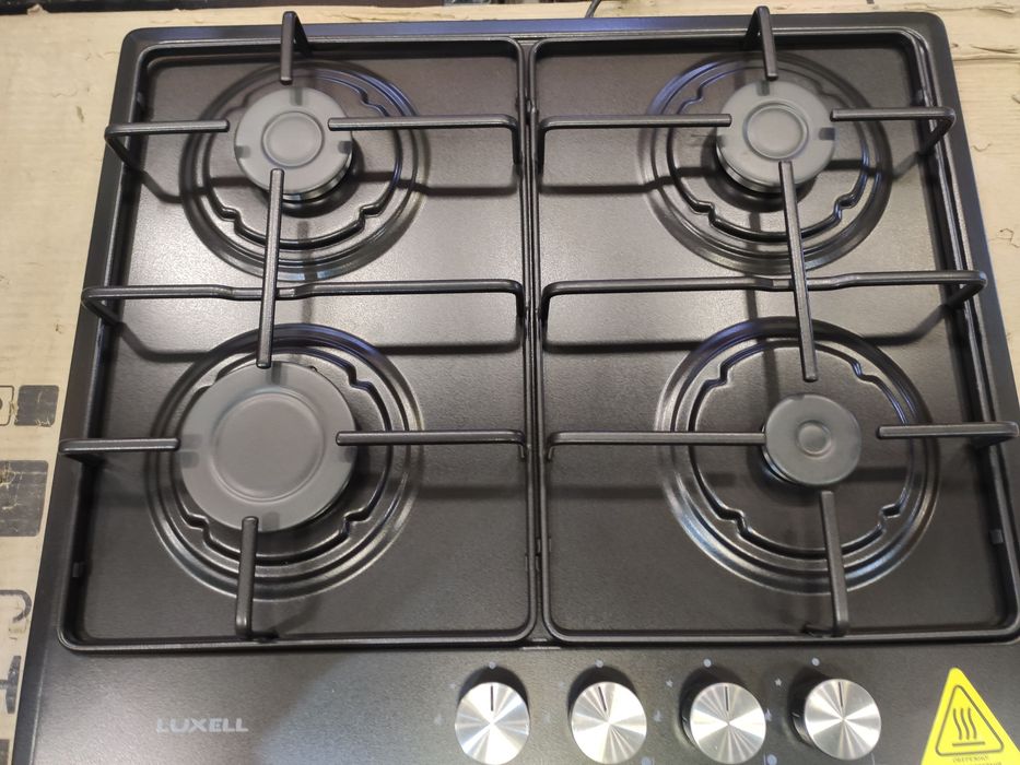 Варочная поверхность газовая LUXELL черная матовая Турция