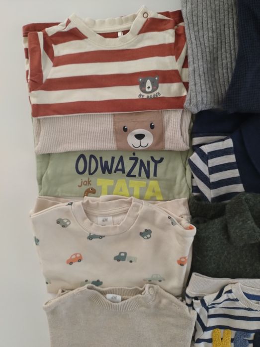 Zestaw ubrań chłopięcych roz. 68 H&M, Next