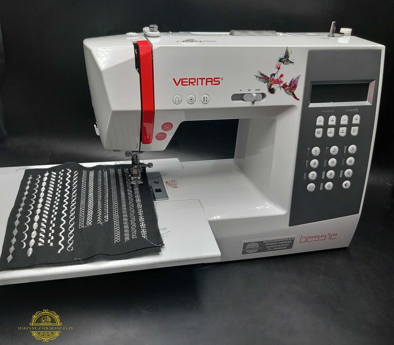 Maszyna do szycia Veritas 200 ściegów Hafty litery skóra jeans jersej