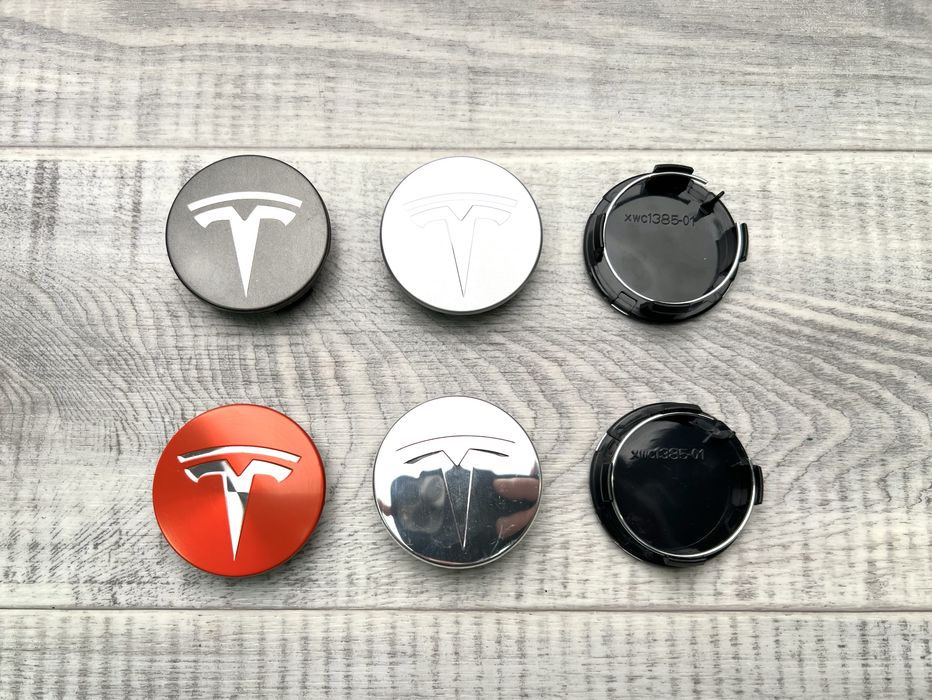 Колпачки заглушки в колеса диски TESLA Тесла ковпачки на диски