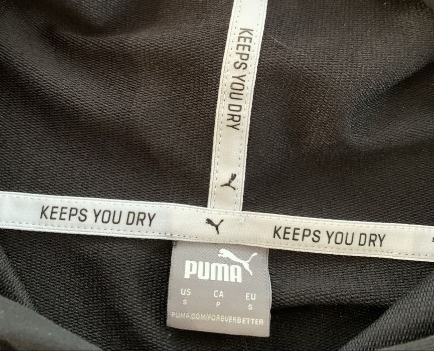 Czarna bluza z kapturem Puma