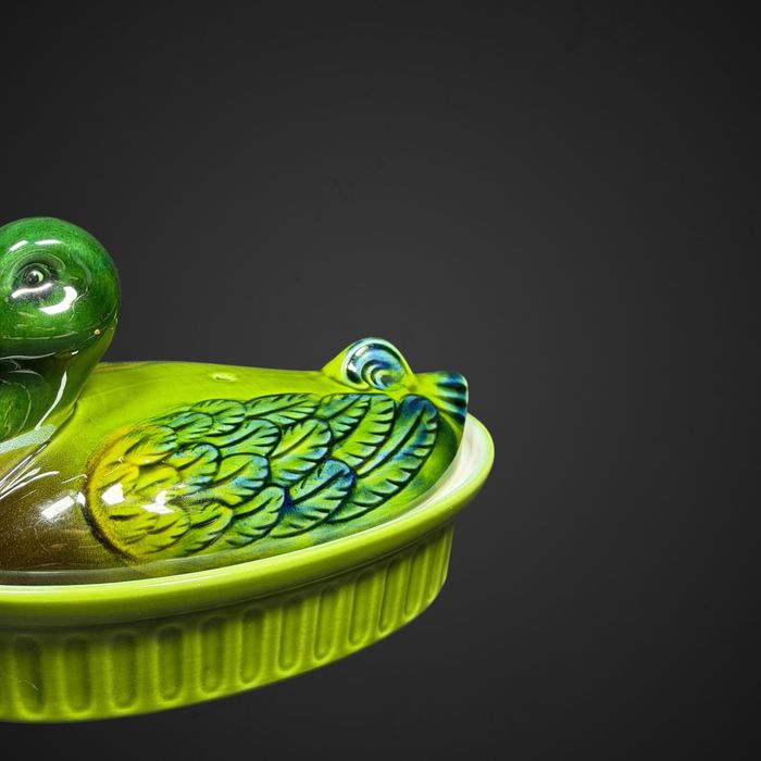 Ceramiczna Kaczka Terrina Francja Pojemnik B6/021543