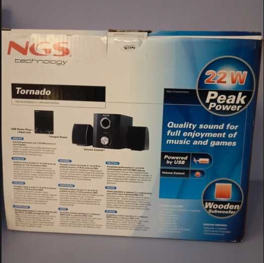 Caixa Som 2.1 NGS Tornado - 22W