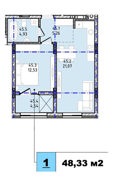 БЕЗ комісії/розтермін/1к кв.46м,ЖК Престиж Хол,Городок,Чорновола,центр